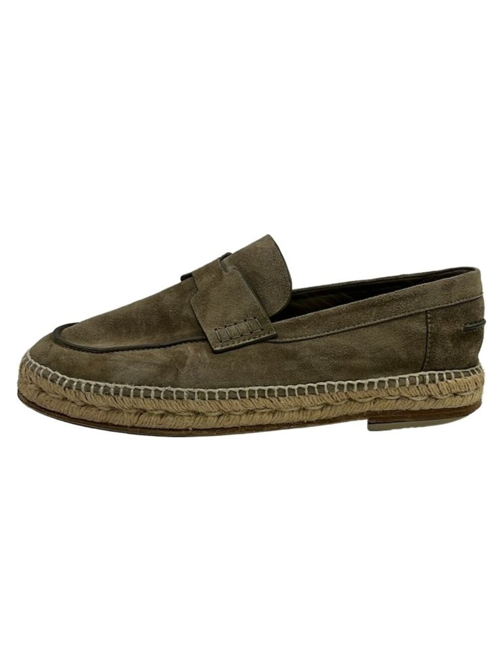 Hermes Trip Slip-On Loafers Dark Brown Espadrille